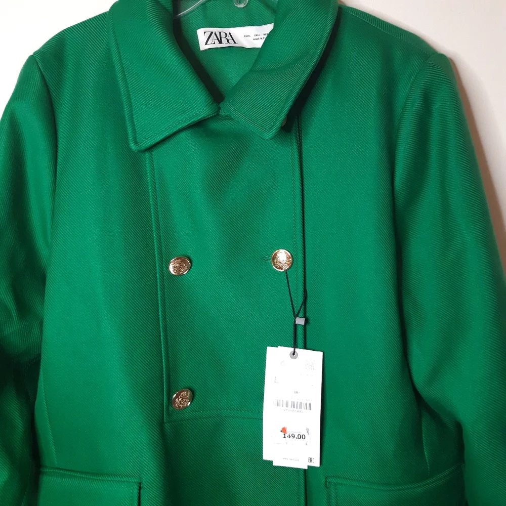 Zara buttoned tailored coat_10